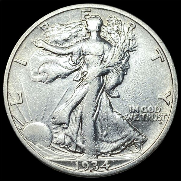 1934-S Silver Half Dollar NEARLY UNCIRCULATED