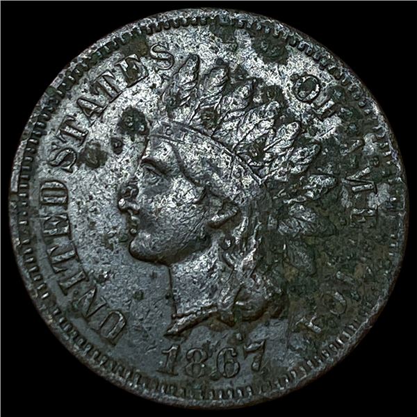 1867 Indian Head Cent NEARLY UNCIRCULATED