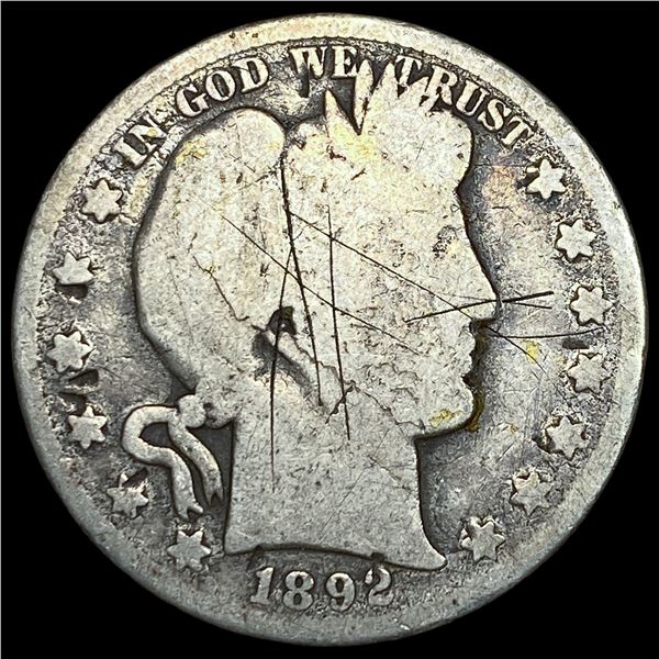 1892-S Silver Barber Half Dollar NICELY  CIRCULATED