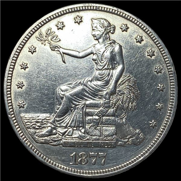 1877-S Silver Trade Dollar CLOSELY  UNCIRCULATED