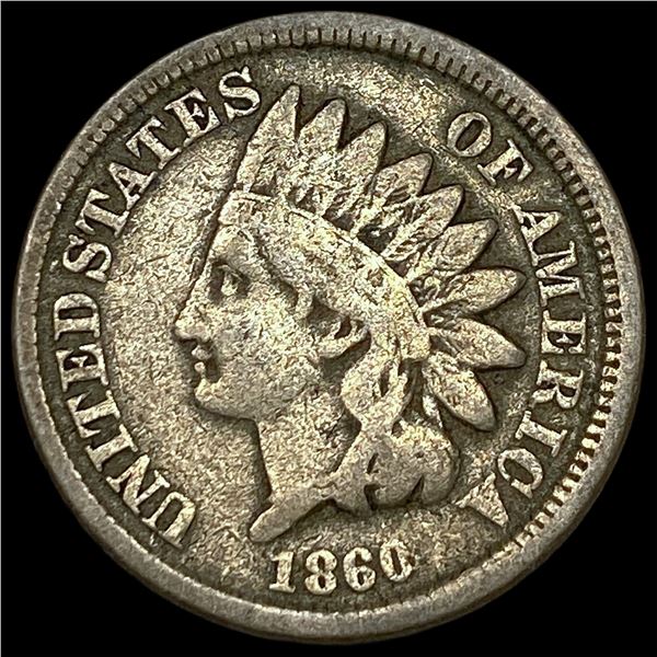1860 Indian Head Cent LIGHTLY CIRCULATED