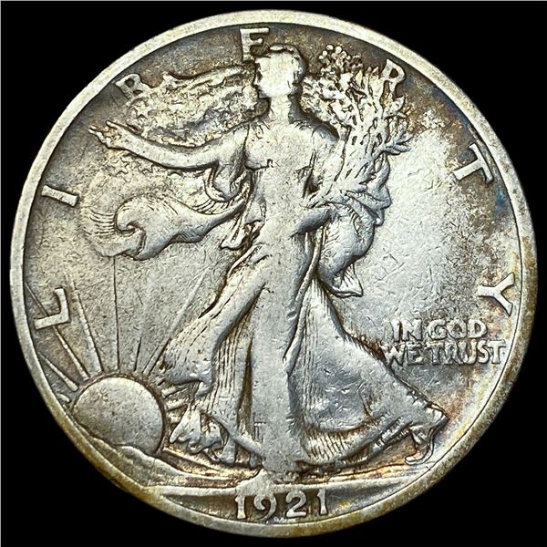 1921-S Silver Walking Liberty Half Dollar  NEARLY UNCIRCULATED