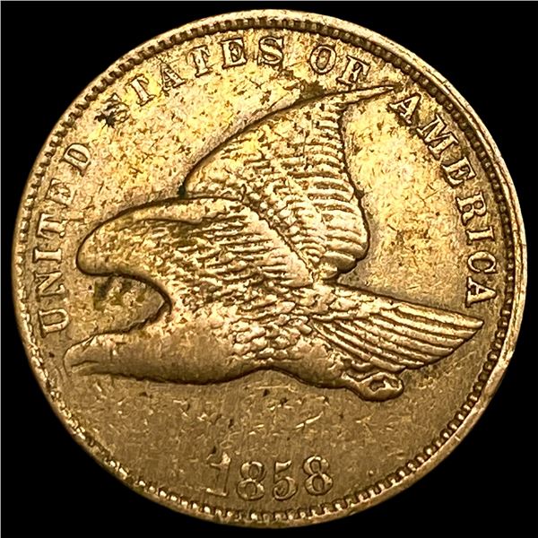 1858 Flying Eagle Cent NEARLY UNCIRCULATED
