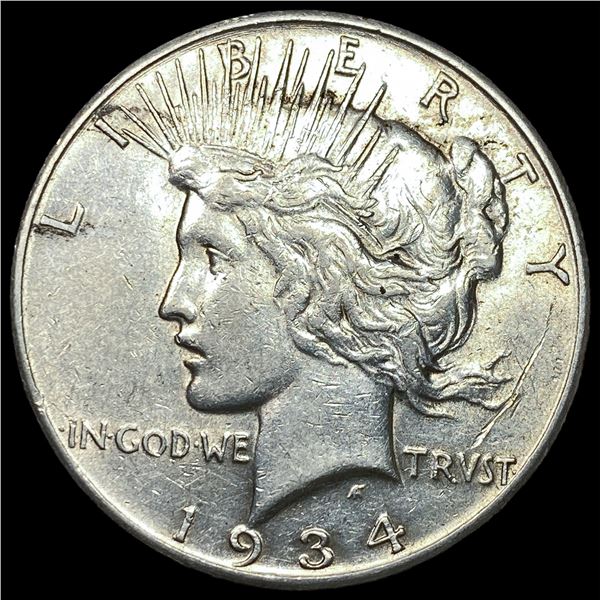 1934-S Silver Peace Dollar CLOSELY  UNCIRCULATED