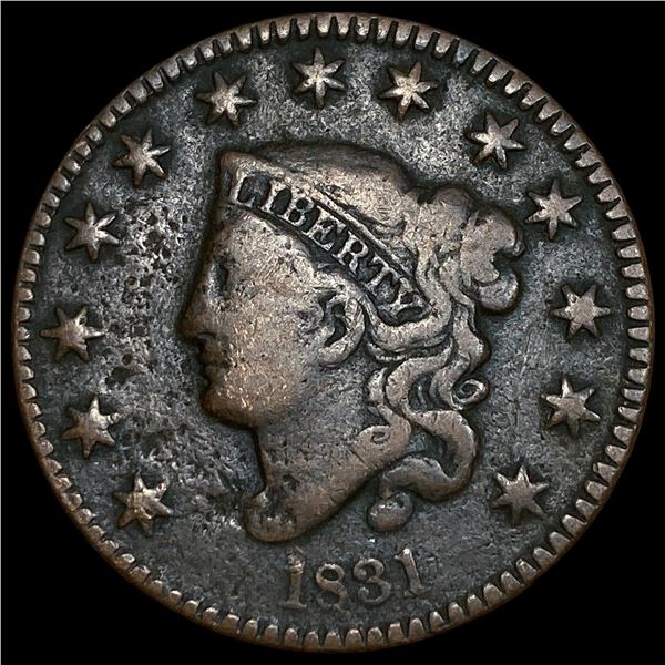 1831 Coronet Head Large Cent LIGHTLY  CIRCULATED