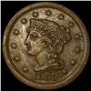 Image 1 : 1853 Braided Hair Large Cent CLOSELY  UNCIRCULATED