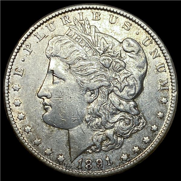 1891-CC Silver Morgan Dollar NEARLY  UNCIRCULATED