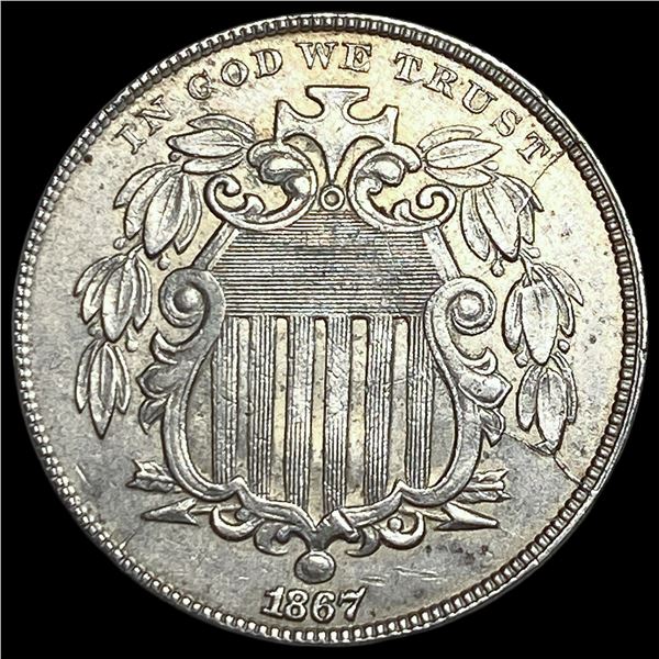 1867 Shield Nickel CLOSELY UNCIRCULATED