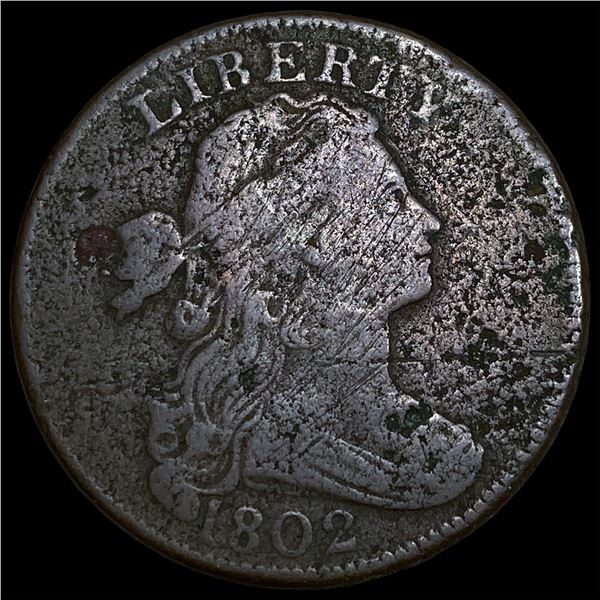 1802 Draped Bust Large Cent LIGHTLY  CIRCULATED