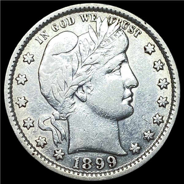1899 Silver Barber Quarter NEARLY UNCIRCULATED