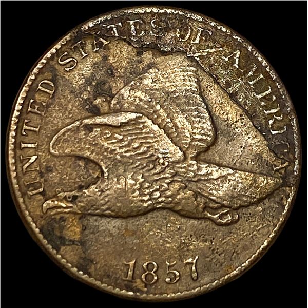 1857 Flying Eagle Cent CLOSELY UNCIRCULATED