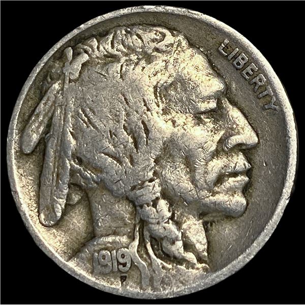 1919-S Buffalo Nickel LIGHTLY CIRCULATED