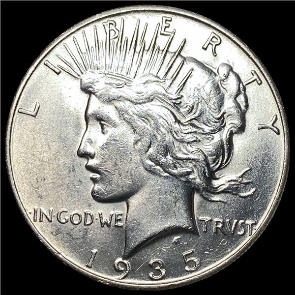 1935-S Peace Silver Dollar CHOICE AU