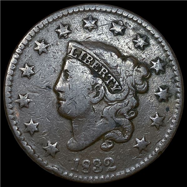 1832 Coronet Head Large Cent LIGHTLY  CIRCULATED