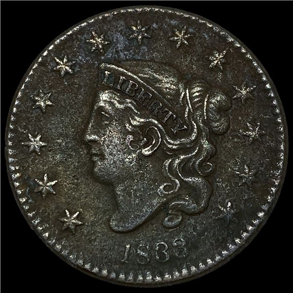 1833 Coronet Head Large Cent HIGH GRADE