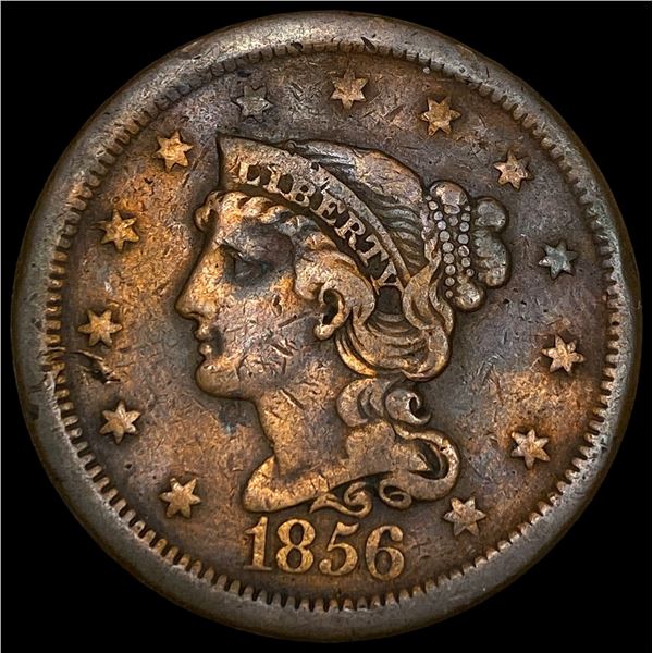 1856 Braided Hair Large Cent NEARLY  UNCIRCULATED