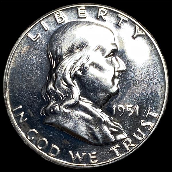 1951 Franklin Silver Half Dollar GEM PROOF