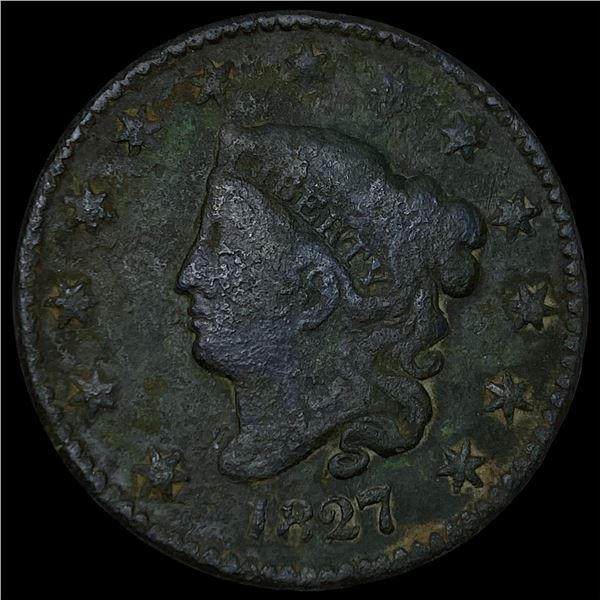 1827 Coronet Head Large Cent NICELY  CIRCULATED