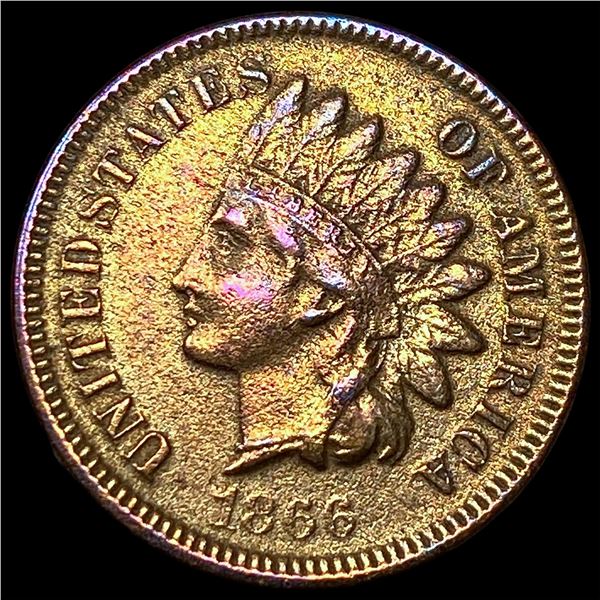 1866 Indian Head Cent Pattern CLOSELY UNCIRCULATED