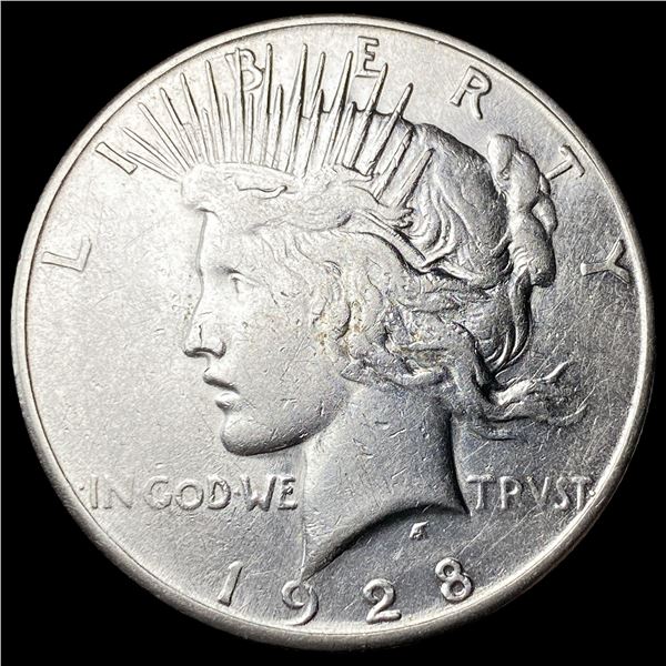 1928-S Silver Peace Dollar NEARLY  UNCIRCULATED