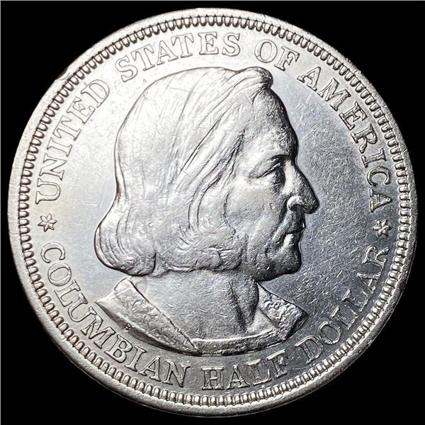 1892 Silver Columbian Expo Half Dollar CLOSELY UNCIRCULATED