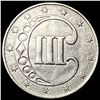 Image 2 : 1853 Silver Three-Cent Piece CLOSELY  UNCIRCULATED