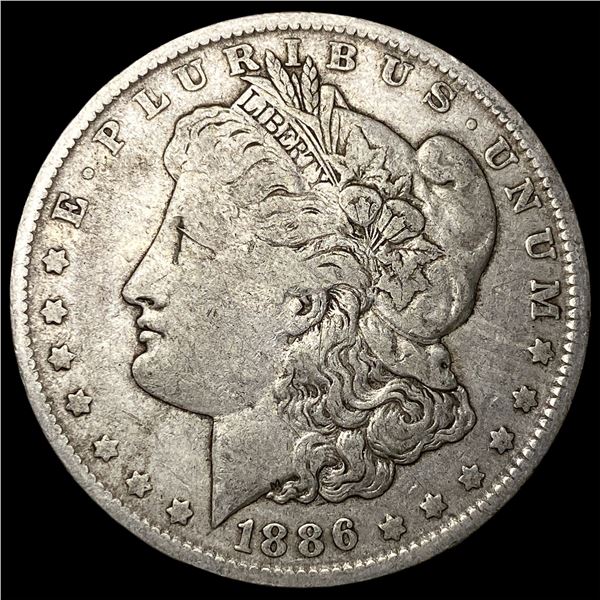 1886-O Silver Morgan Dollar ABOUT  UNCIRCULATED