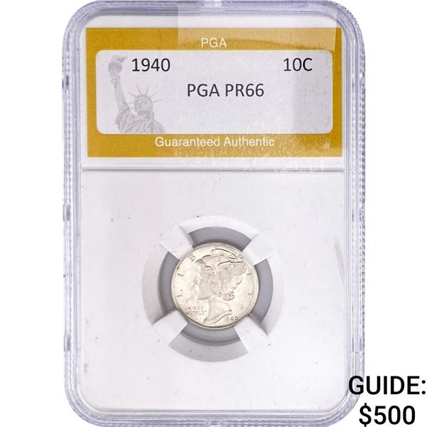 1940 Mercury Silver Dime PGA PR66