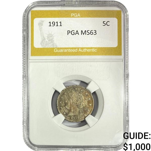 1911 Liberty Victory Nickel PGA MS63