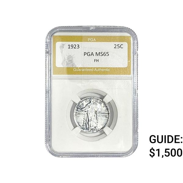 1923 Standing Liberty Quarter PGA MS65 FH