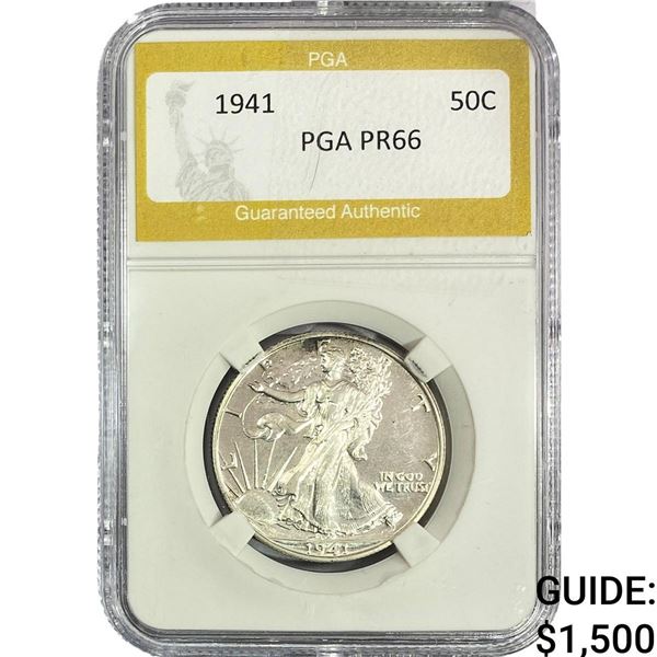 1941 Walking Liberty Half Dollar PGA PR66
