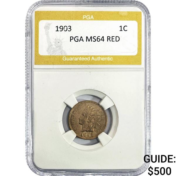 1903 Indian Head Cent PGA MS64 RED