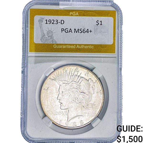 1923-D Morgan Silver Dollar PGA MS64+