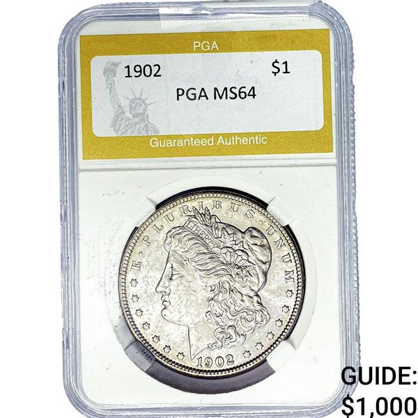 1902 Morgan Silver Dollar PGA MS64