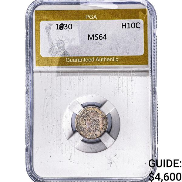 1830 Capped Bust Half Dime PGA MS64