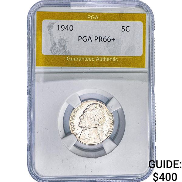 1940 Jefferson Nickel PGA PR66+