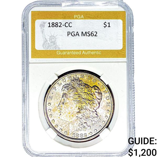 1882-CC Morgan Silver Dollar PGA MS62