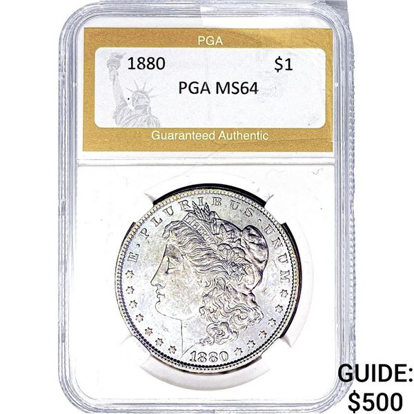 1880 Morgan Silver Dollar PGA MS64