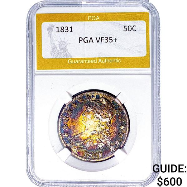 1831 Capped Bust Half Dollar PGA VF35+