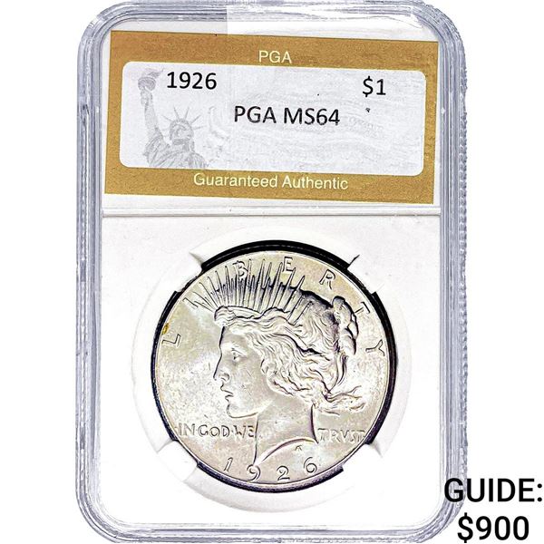 1926 Morgan Silver Dollar PGA MS64