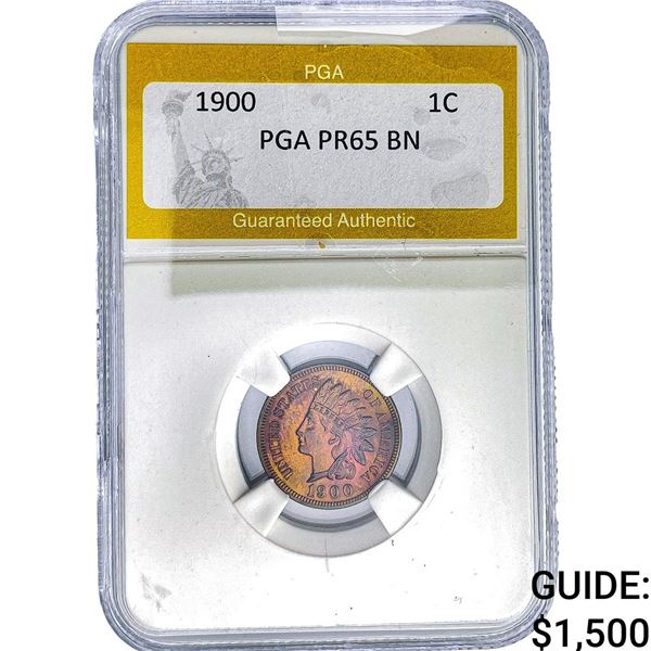 1900 Indian Head Cent PGA PR65 BN