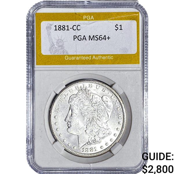 1881-CC Morgan Silver Dollar PGA MS64+