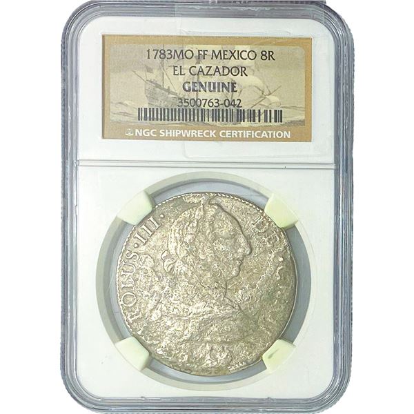 1783-Mo FF Mexico 8R EL Cazador  NGC G