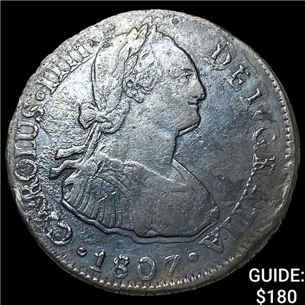 1807JP Peru Colo Siver 2 Reales KM95