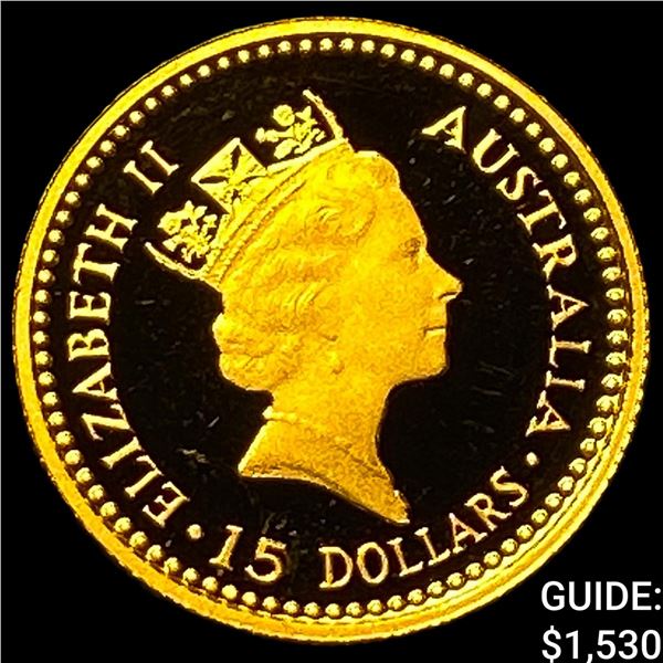 1992 Austrailia 1/10oz Gold $15 Kangaroo