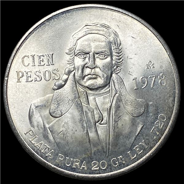 1978 Mexico Silver 100 Pesos