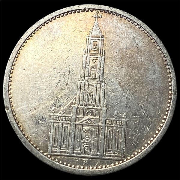 1935 Germany Silver 5 Riechsmark
