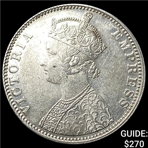 1901 British India Silver Rupee