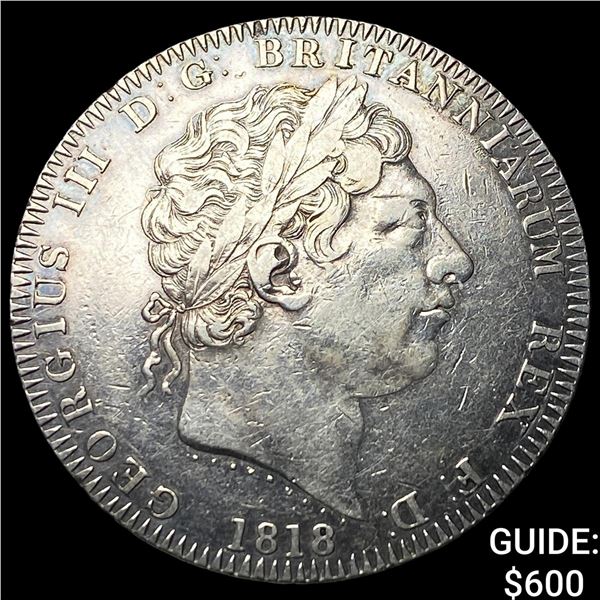 1818 Great Britain Silver Crown KM-675