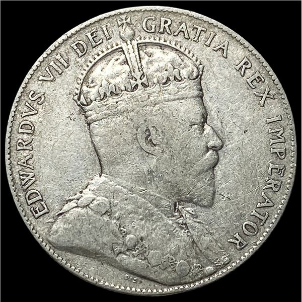 1908 Newfoundland Silver 50 Cents